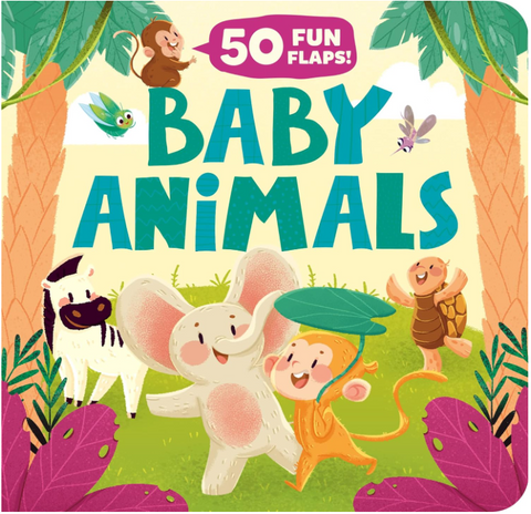 Baby Animals (50 Fun Flaps!) Board book – Lift the flap moon