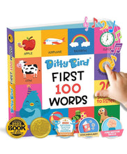 DITTY BIRD First 100 Words | Interactive Books for Toddlers 1-3